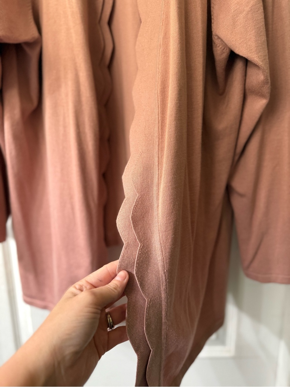 Cable & Gauge Pink Open Cardigan Sweater Duster 2X - Picture 2 of 6